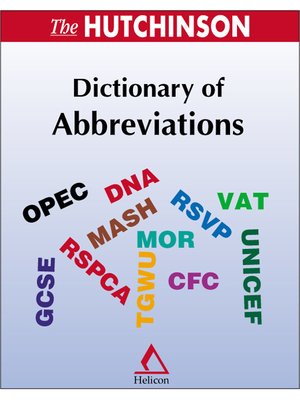 cover image of The Hutchinson Dictionary of Abbreviations